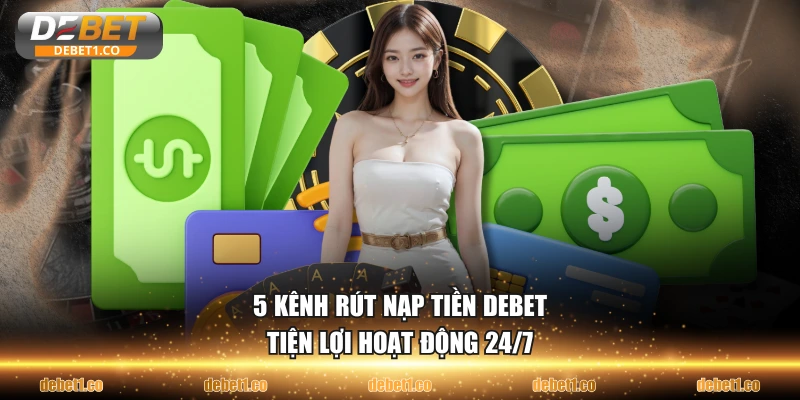5 kênh rút nạp tiền DEBET tiện lợi hoạt động 24/7